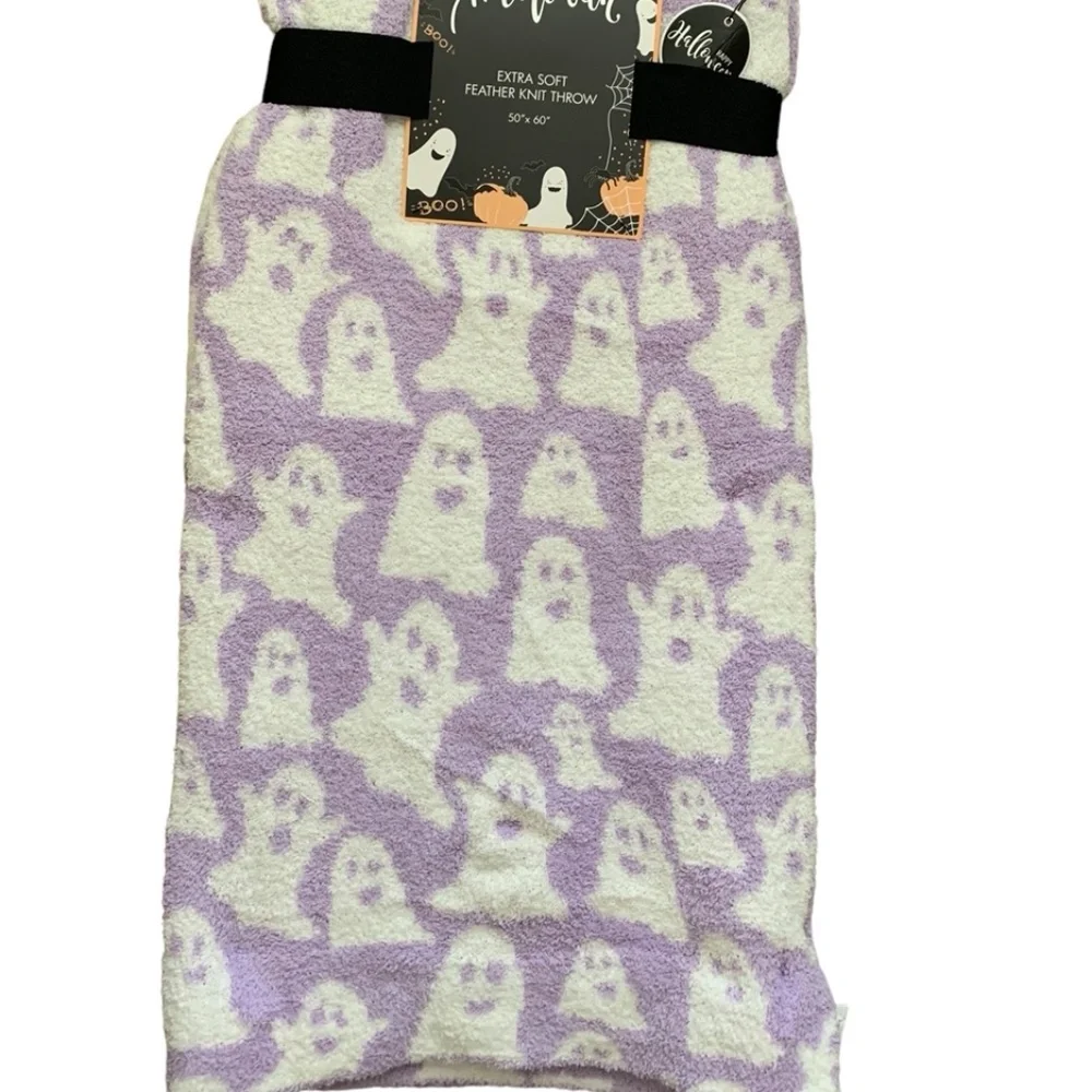 Halloween Ghost Blanket Purple Tiktok